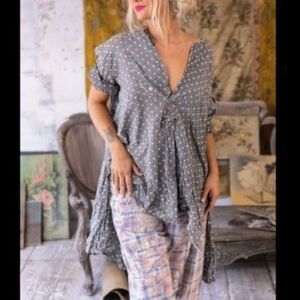 MAGNOLIA PEARL french cotton ines top shirt franz